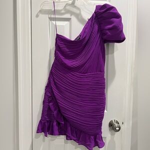 Express one shoulder short dress
